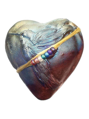 Raku Rattles Hummingbird Raku Heart Rattle