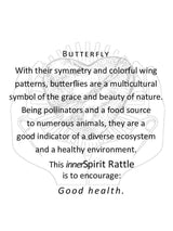 Raku Rattles Raku Heart Rattle | mmr040-Butterfly
