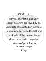 Raku Rattles Raku Heart Rattle | mmr040-Dolphin