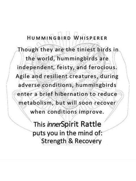 Raku Rattles Raku Heart Rattle | mmr040-Hummingbird