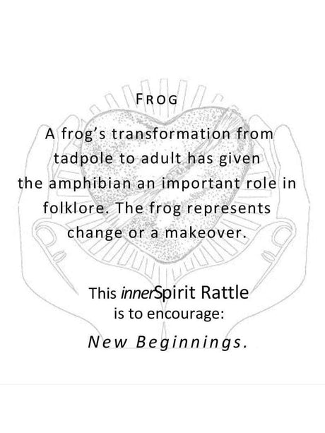 Raku Rattles Raku Heart Rattle | mmr040-Frog