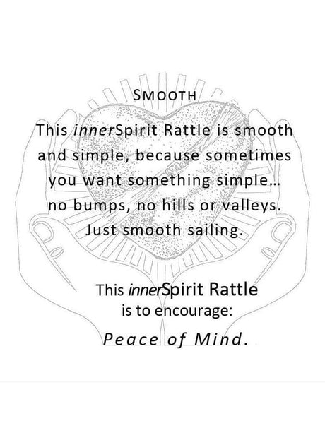 Raku Rattles Raku Heart Rattle | mmr040-Smooth