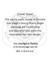 Raku Rattles Raku Heart Rattle | mmr040-Starry Night