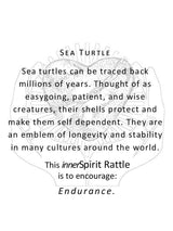 Raku Rattles Raku Square Rattle mmr041-Sea Turtle