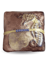 Raku Rattles Seahorse Raku Square Rattle