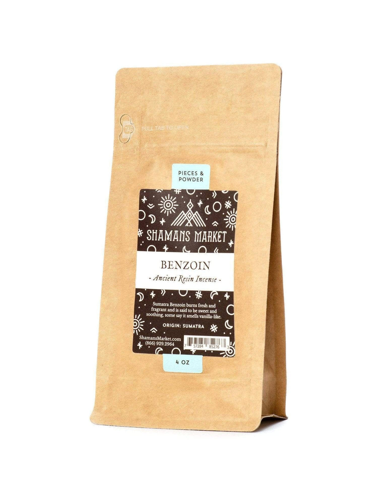 Resin Incense 4 oz Benzoin of Sumatra Resin Incense