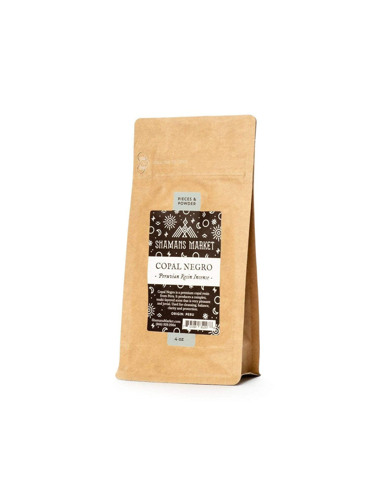 Resin Incense 4 oz Copal Resin Incense - Peruvian Negro Black