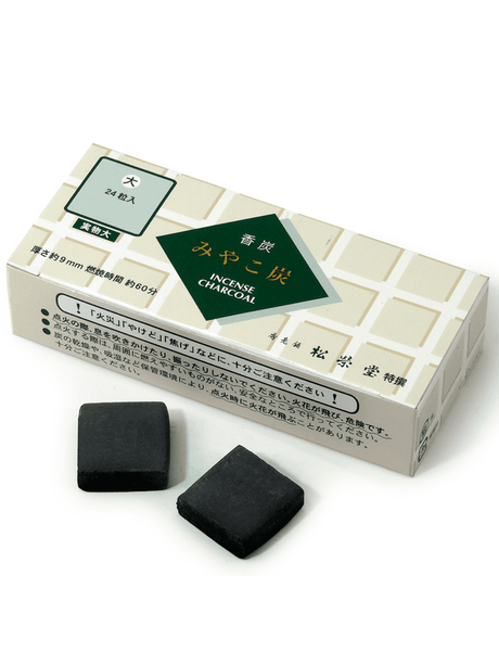 Self Lighting Charcoal Japanese Charcoal Squares - Box of 24