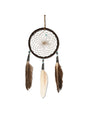 4" Turquoise Stone Dreamcatcher | si0374-Chocolate-Turquoise