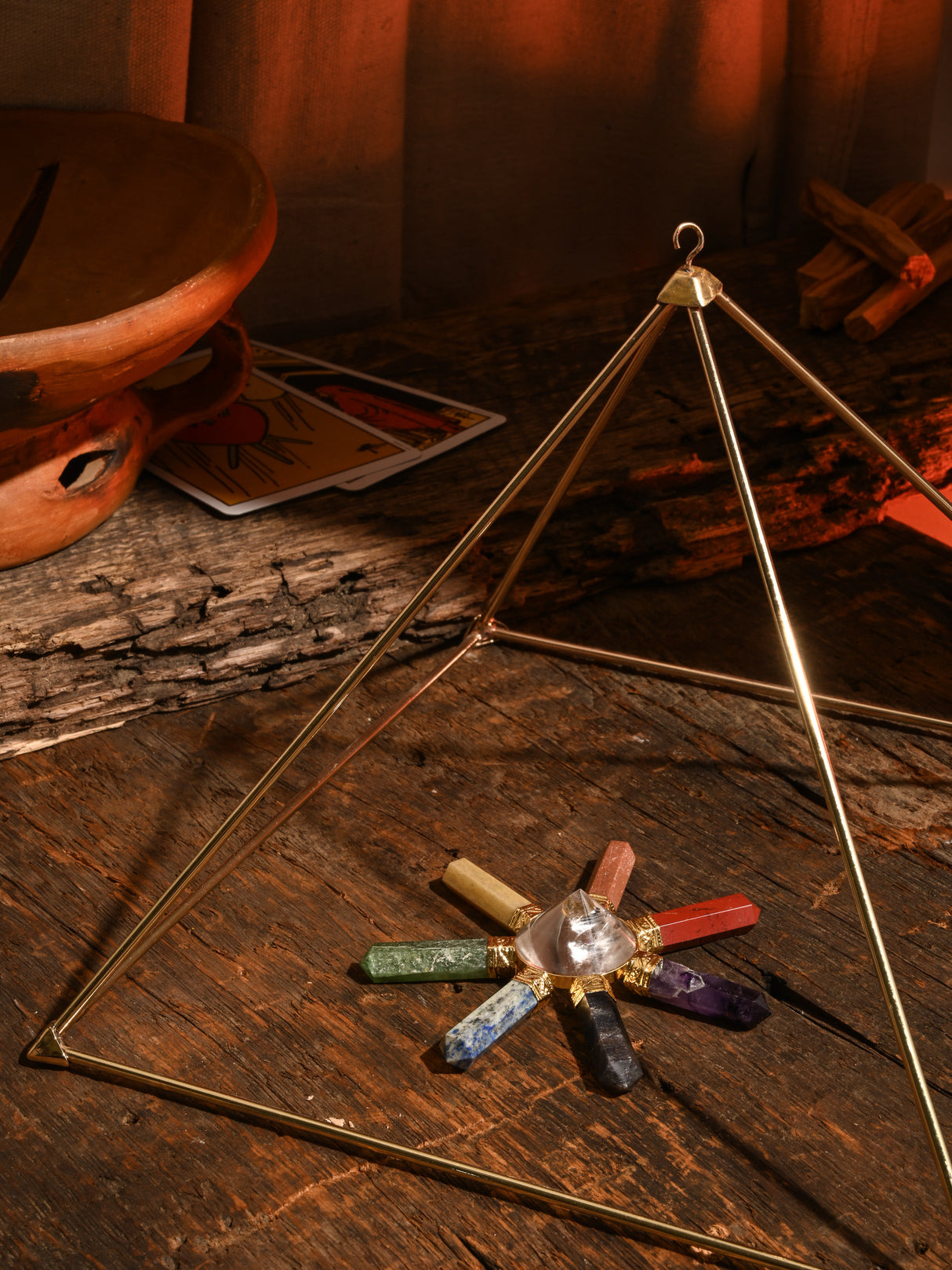 Chakra Gemstone & Crystal Point Energy Generator