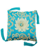 7 Inch Lotus Singing Bowl Cushion, Handmade Certified Fair Trade | tc-54-Turquoise