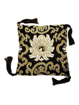 Singing Bowl Cushions Black 5 inch Lotus Singing Bowl Cushion