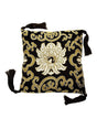 Singing Bowl Cushions Black 5 inch Lotus Singing Bowl Cushion