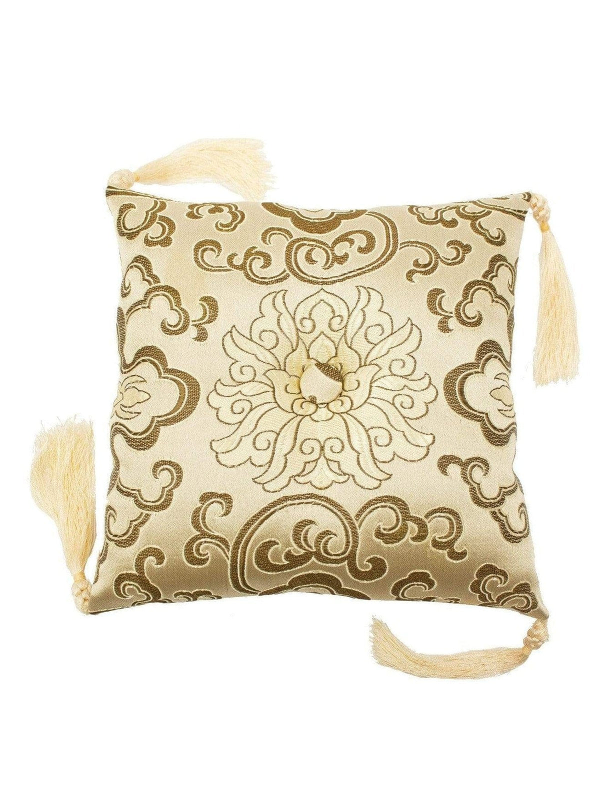 Singing Bowl Cushions Gold 5 inch Lotus Singing Bowl Cushion