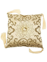 Singing Bowl Cushions Gold 7 Inch Lotus Singing Bowl Cushion, Handmade Certified Fair Trade