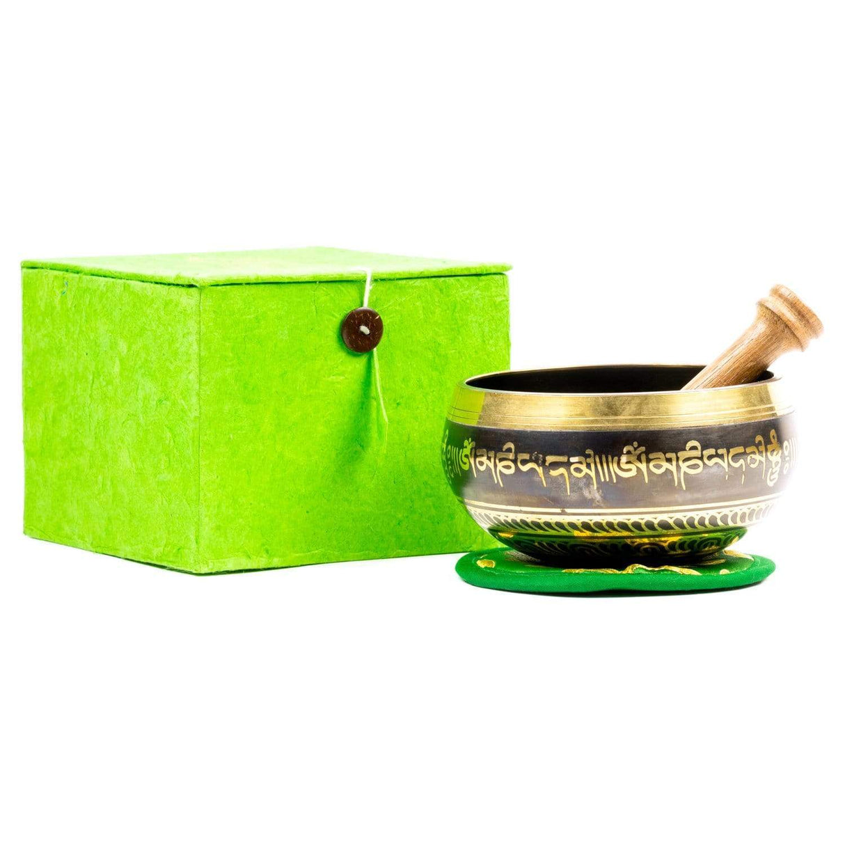 Singing Bowl Gift Set Green Tara Singing Bowl Gift Set - 4.5 inch