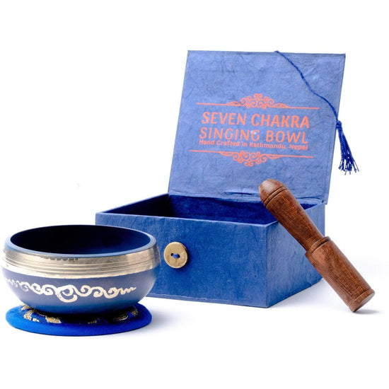 Singing Bowl Gift Set Singing Bowl Ajna Chakra Gift Box - 3 inch