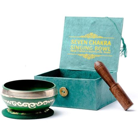 Singing Bowl Gift Set Singing Bowl Anahata Chakra Gift Box - 3 inch