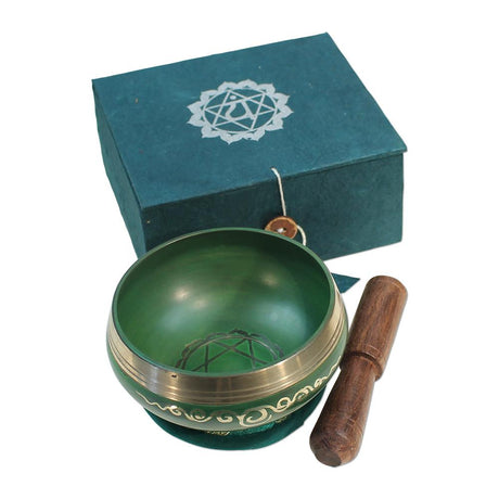 Singing Bowl Gift Set Singing Bowl Anahata Chakra Gift Box - 3 inch
