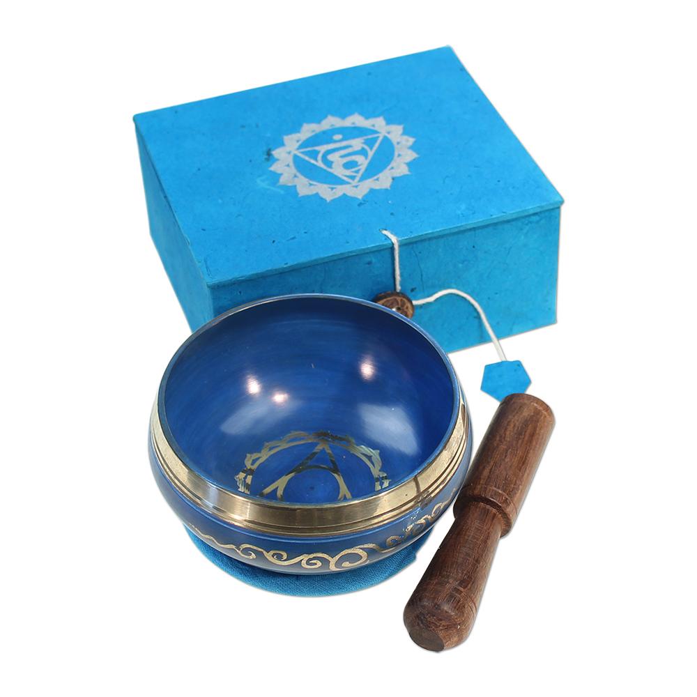 Singing Bowl Gift Set Singing Bowl Vishudda Chakra Gift Box - 3 inch