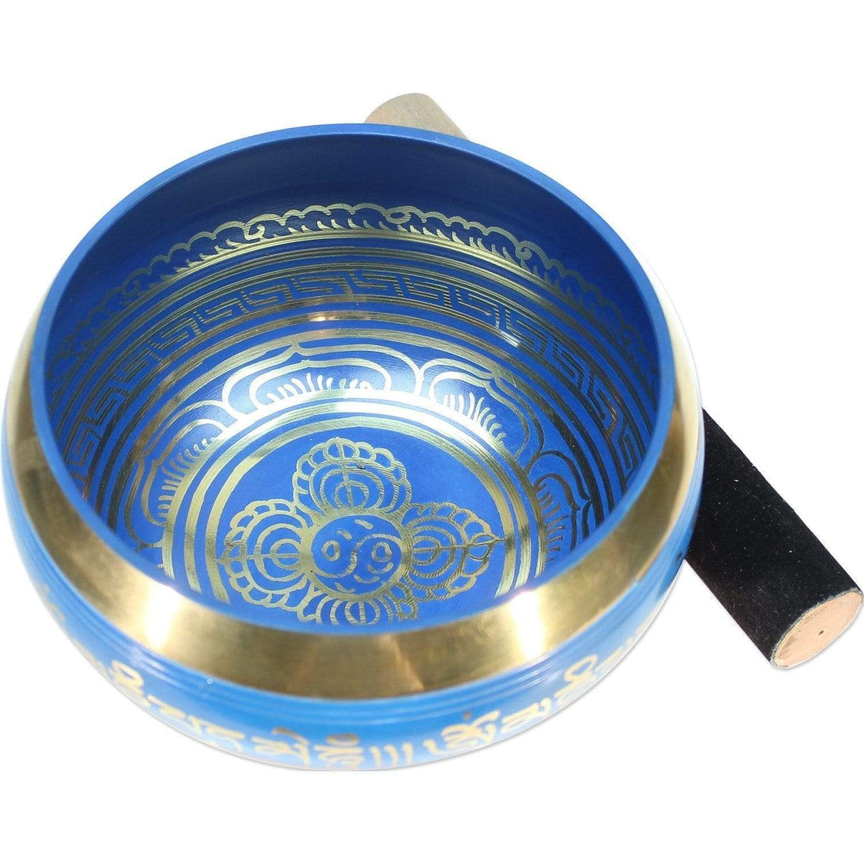 Singing Bowls Double Dorje Singing Bowl - Blue - 5.5 inch