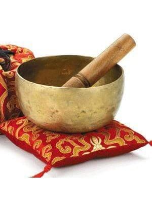 Singing Bowls Handbeaten Singing Bowl - 8 in. w/Cushion