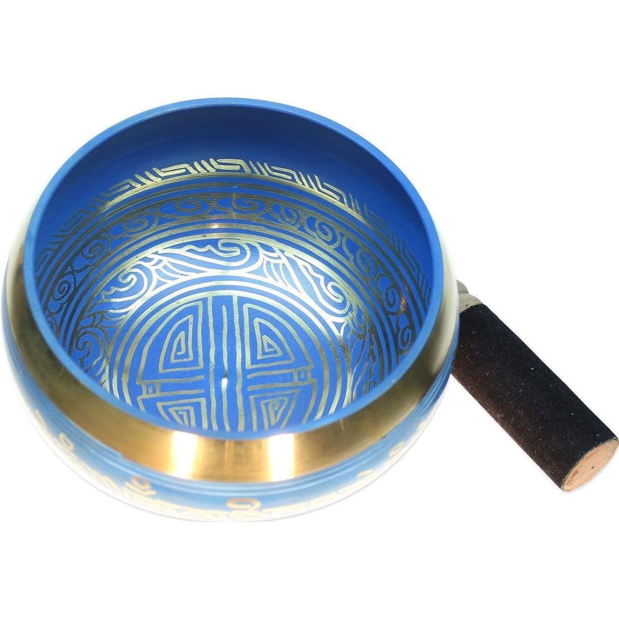 Singing Bowls Labyrinth Singing Bowl - Blue - 5.5 inch