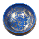 Singing Bowls Om Mantra Singing Bowl - Blue - 5.5 inch