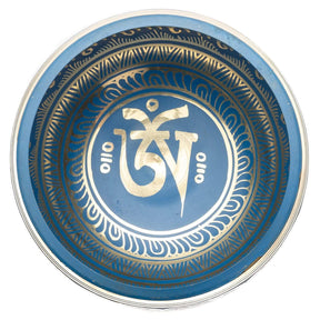Singing Bowls Om Singing Bowl - Blue - 5.5 inch