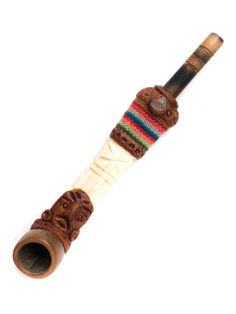 Smoking Pipe Bird / Medium Peruvian Bone Smoking Pipe