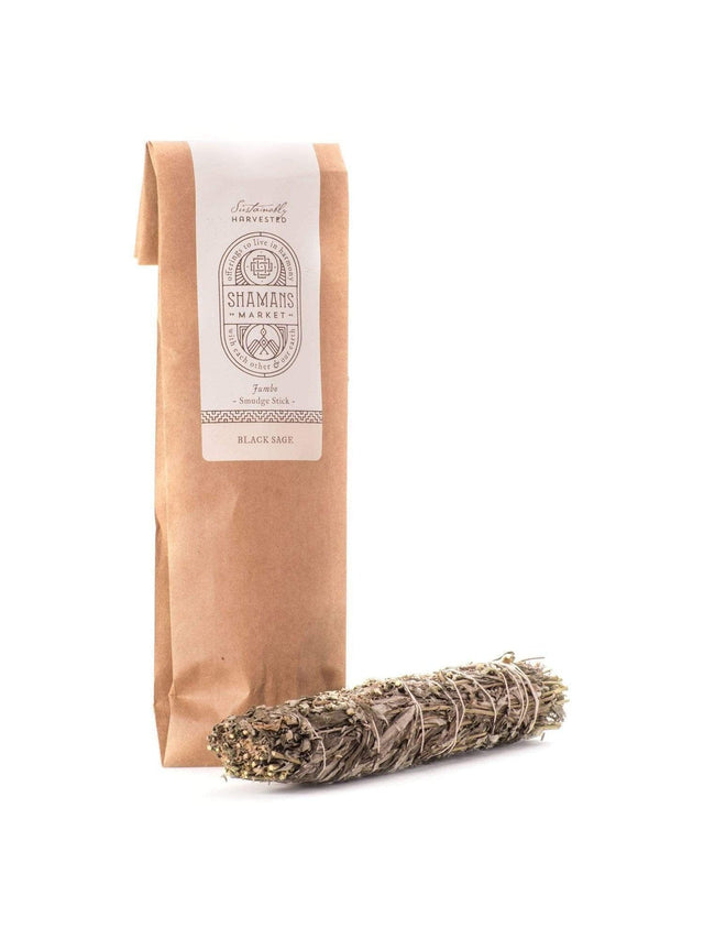 Smudge Sticks Packaged Black Sage Smudge Sticks - 8 in