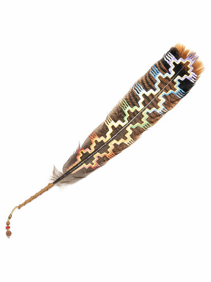Smudging Feathers Chakra Rainbow Chakana Painted Feather