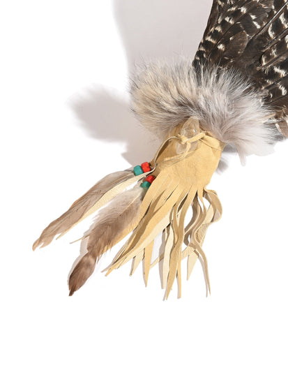 Sacred Prayer Feather Fan | si0519-Natural