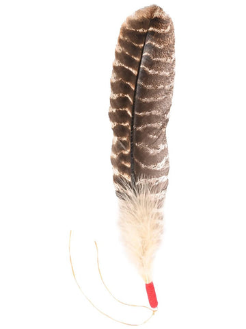 Sacred Prayer Feather - Red Wrap