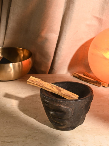 Stone Incense Burning Bowl with Amaru