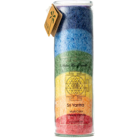 Sri Yantra Chakra Eco Palm Jar Candle