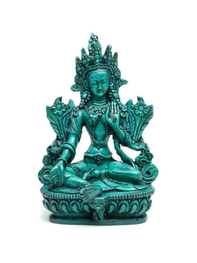 Statues Green Tara Resin Statue - 6 in