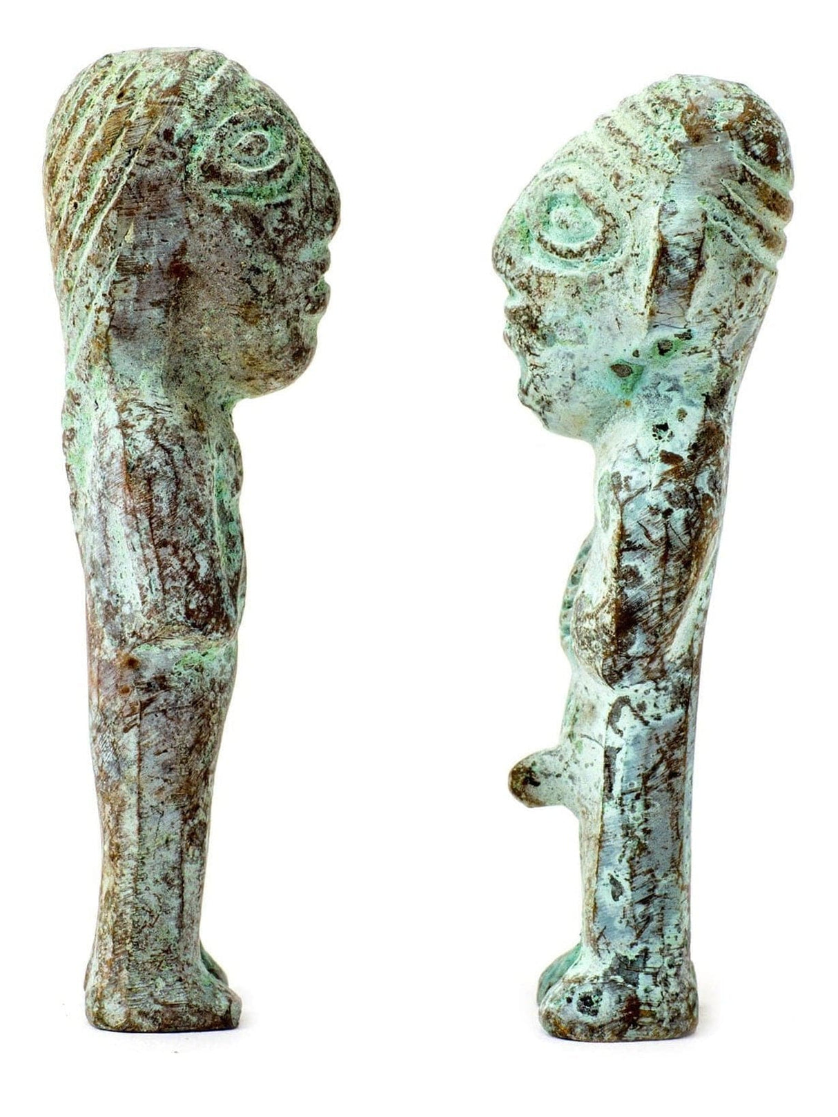 Statues Pachamama & Pachapapa Brass Figurines