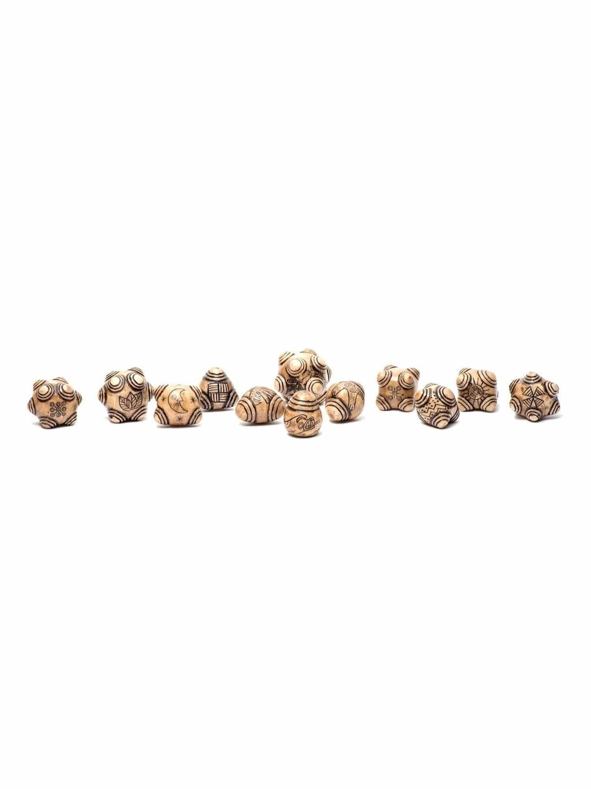 Stone Carvings Chumpi Stone Set - 12 Piece