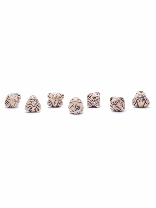 Stone Carvings Chumpi Stone Set - 7 Piece