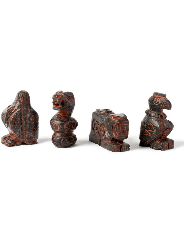 Stone Carvings Four Directions Animal Totem Set - Stone