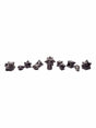 Stone Carvings Meteorite Chumpi Stone Set - 12 Piece - Large
