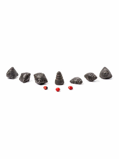 Stone Carvings Mini 'Meteorite' Chumpi Stone Set - 7 Piece