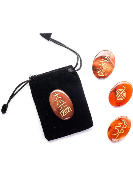 Stone Reiki Sets Red Carnelian Usui Reiki Set