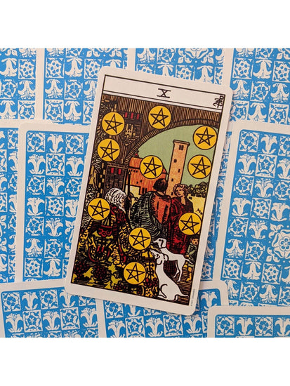 Sage Green Rider Waite Tarot Card Deck With Guide Book For Beginners, Traditional Tarot
