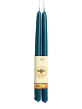 Teal Beeswax Hand Dipped 12" Tapers
