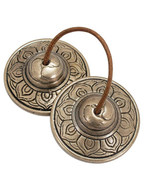 Tingsha 2.5 in. Simple Lotus Tingsha