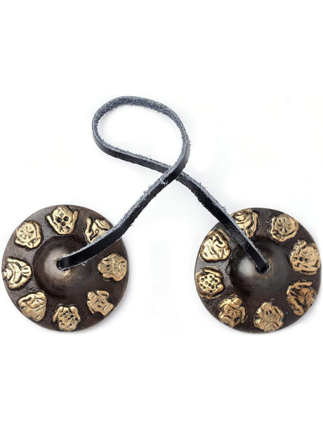 Tingsha Eight Auspicious Symbols Tingsha - 2 inch