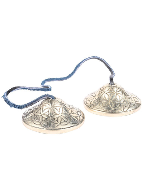 Etched Flower of Life Tingsha | mmt4