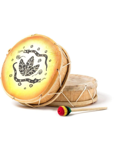 Two Sided Hand Drums Peruvian Round Two-Sided Hand Drum -9-10 in